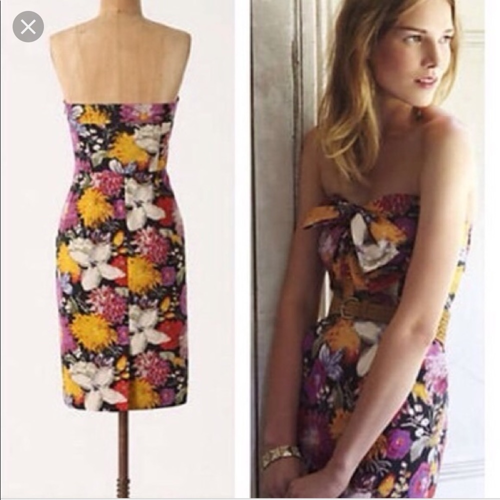 Moulinette Soeurs Abstract Floral Dress